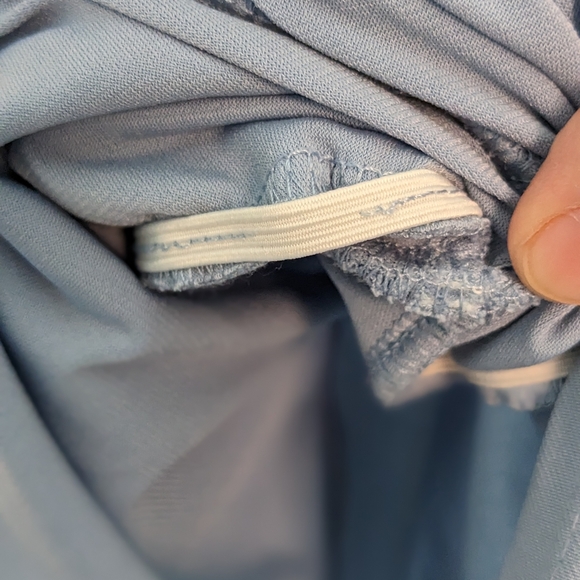 Light Blue Stretch Tie Waist Midi Dress (Size Small) - Picture 7 of 10